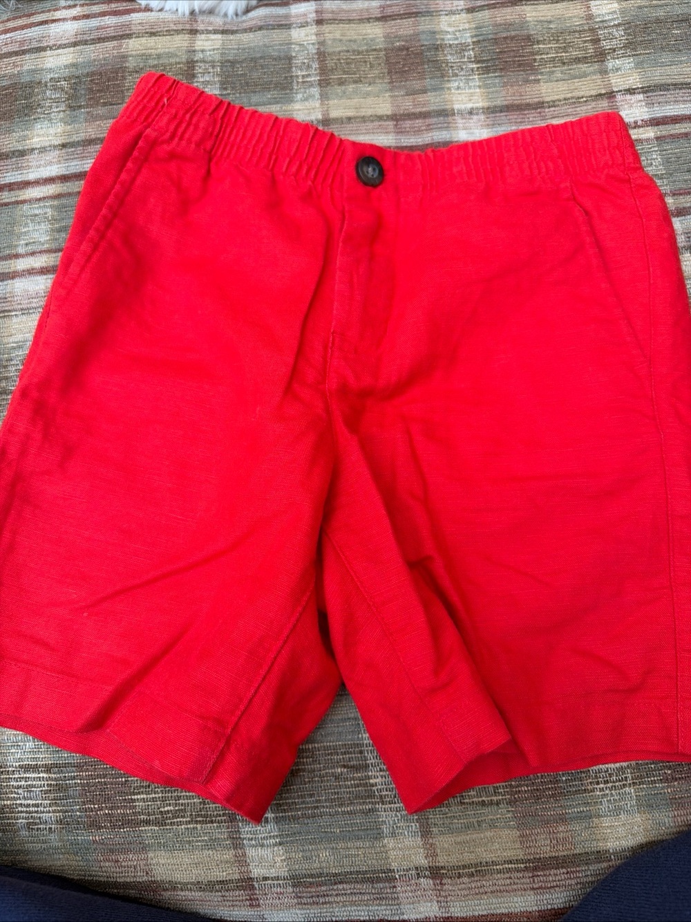 Janie and Jack Bright Red Elastic-Waist Casual Shorts